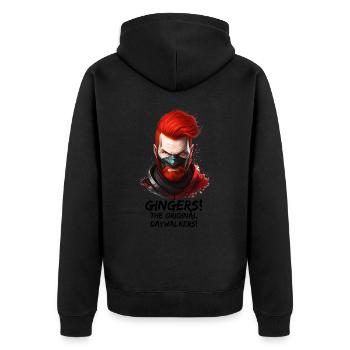 Gingers - The Original Daywalkers - Unisex Premium Organic Zip Hoodie - black - Back - Nico (187cm)