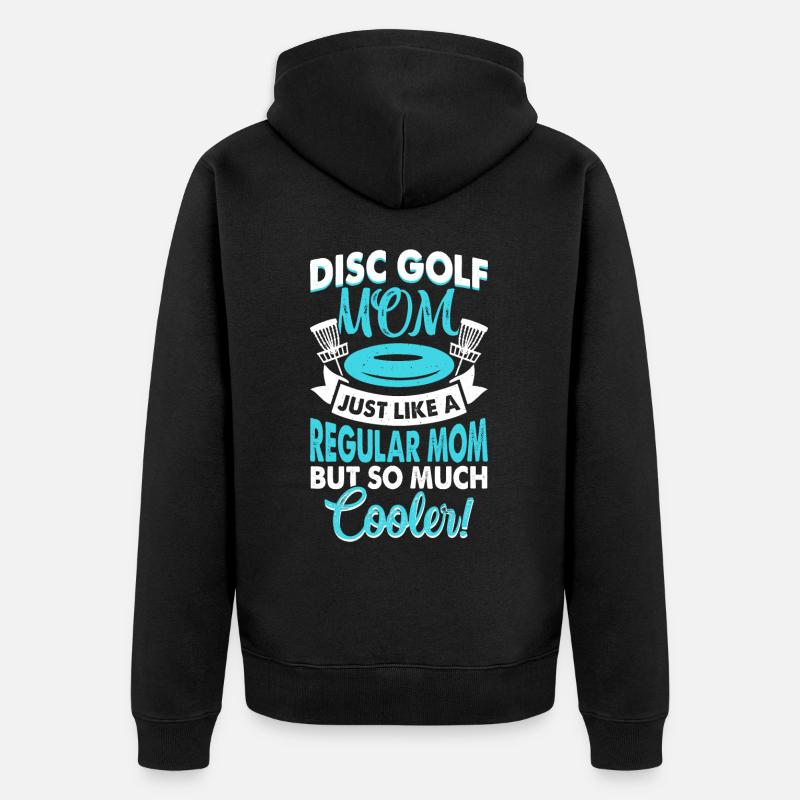 Discgolf Disc Golf - Unisex Premium Bio Zip Hoodie - Schwarz