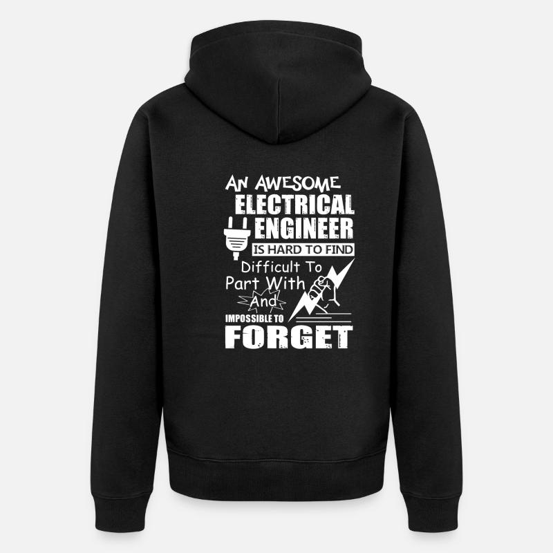 Electrical Engineer Awesome Electrical Engineer - Unisex Premium Organic Zip Hoodie - black