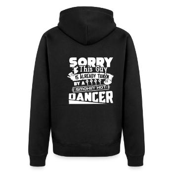 Dancer Taken By Smokin Hot Dancer - Unisex Premium Organic Zip Hoodie - black - Back - Nico (187cm)