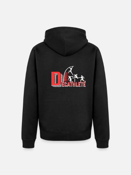 Decathlon Decathlon Decathlete - Unisex Premium Organic Zip Hoodie - black