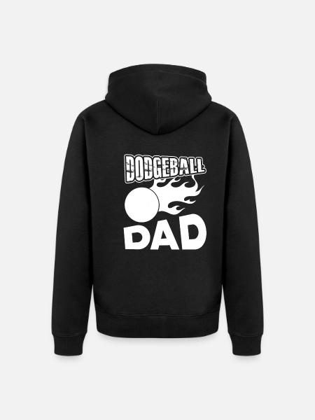 Dodgeball Dodgeball Dad - Unisex Premium Organic Zip Hoodie - black