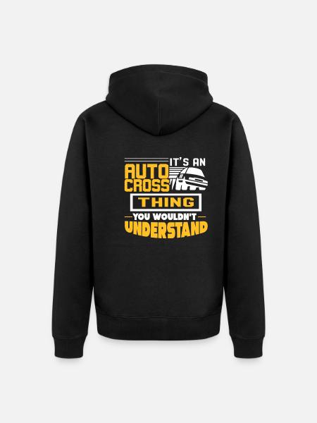 Autocross It's An Autocross Thing - Unisex Premium Organic Zip Hoodie - black