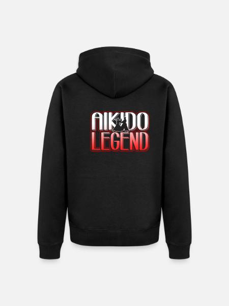 Aikido Aikido Legend - Unisex Premium Organic Zip Hoodie - black