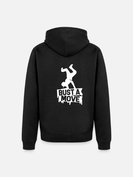 Breakdance Breakdance Bust A Move - Unisex Premium Organic Zip Hoodie - black
