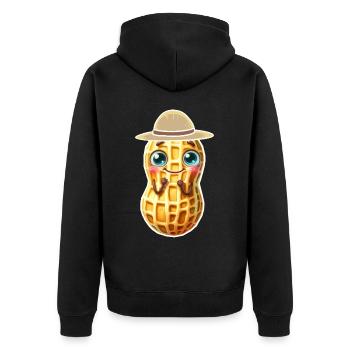 Cacahuètes Cacahuètes Enfants Enfant Noix - Veste à capuche bio Premium Unisexe - noir - Dos - Nico (187cm)