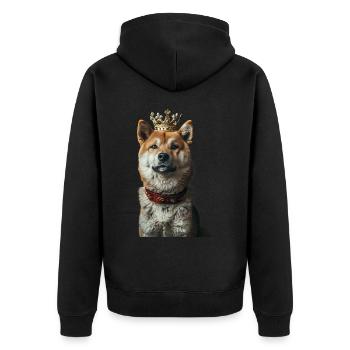 Akita - Veste à capuche bio Premium Unisexe - noir - Dos - Nico (187cm)