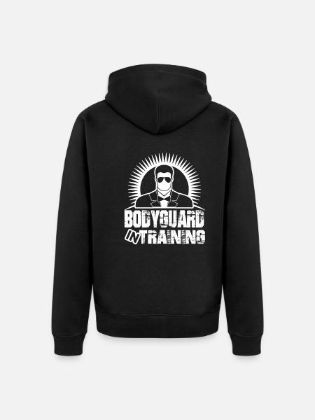 Bodyguard Bodyguard In Training - Unisex Premium Organic Zip Hoodie - black