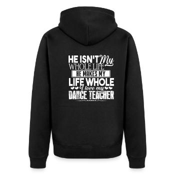 Security Guard I Love My Security Guard - Unisex Premium Organic Zip Hoodie - black - Back - Nico (187cm)