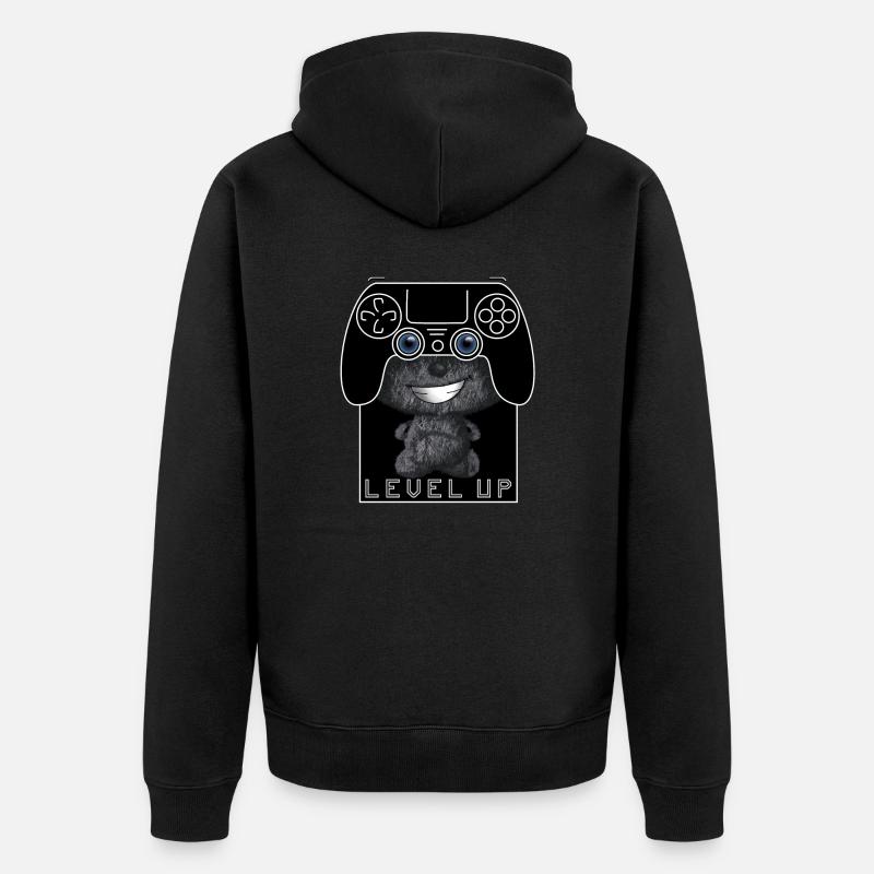 Manette Level Up Mignon - Veste à capuche bio Premium Unisexe - noir
