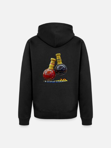 maracas Latin music mexico fiesta - Unisex Premium Organic Zip Hoodie - black