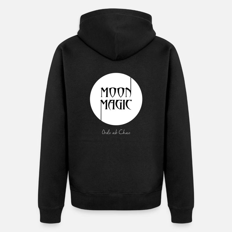 Moon Magic - Unisex Premium Bio Zip Hoodie - Schwarz