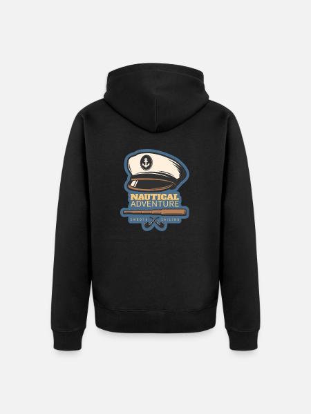 Wassersport - Unisex Premium Bio Zip Hoodie - Schwarz