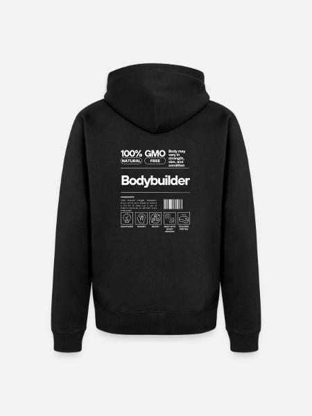 Bodybuilder - Unisex Premium Bio Zip Hoodie - Schwarz