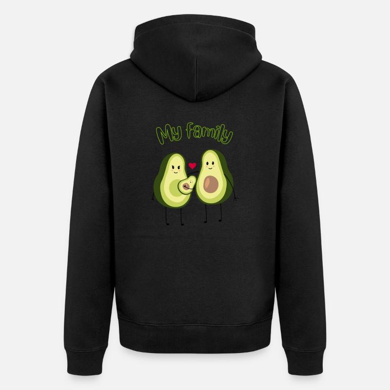 Famille d’avocats - Veste à capuche bio Premium Unisexe - noir