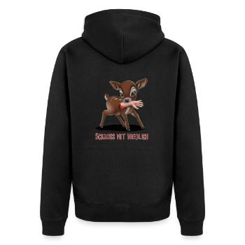Killer Kitz 06 2024 02 - Unisex Premium Organic Zip Hoodie - black - Back - Nico (187cm)