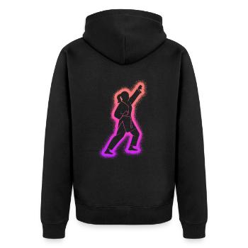 Taekwondo Arts Martiaux Enfants Femmes Filles Karaté - Veste à capuche bio Premium Unisexe - noir - Dos - Nico (187cm)