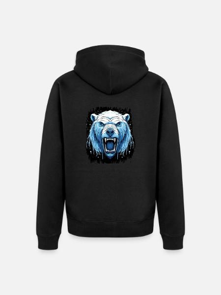 Gift Awesome Alaska Coffee Concern - Unisex Premium Organic Zip Hoodie - black