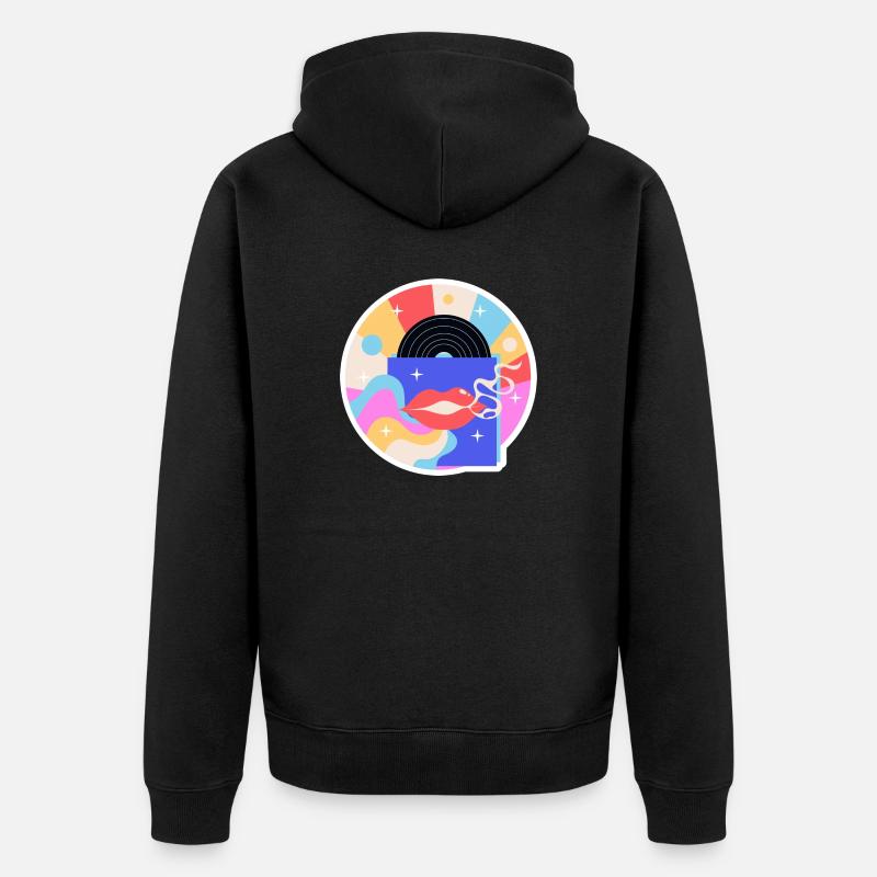 DISC - Veste à capuche bio Premium Unisexe - noir