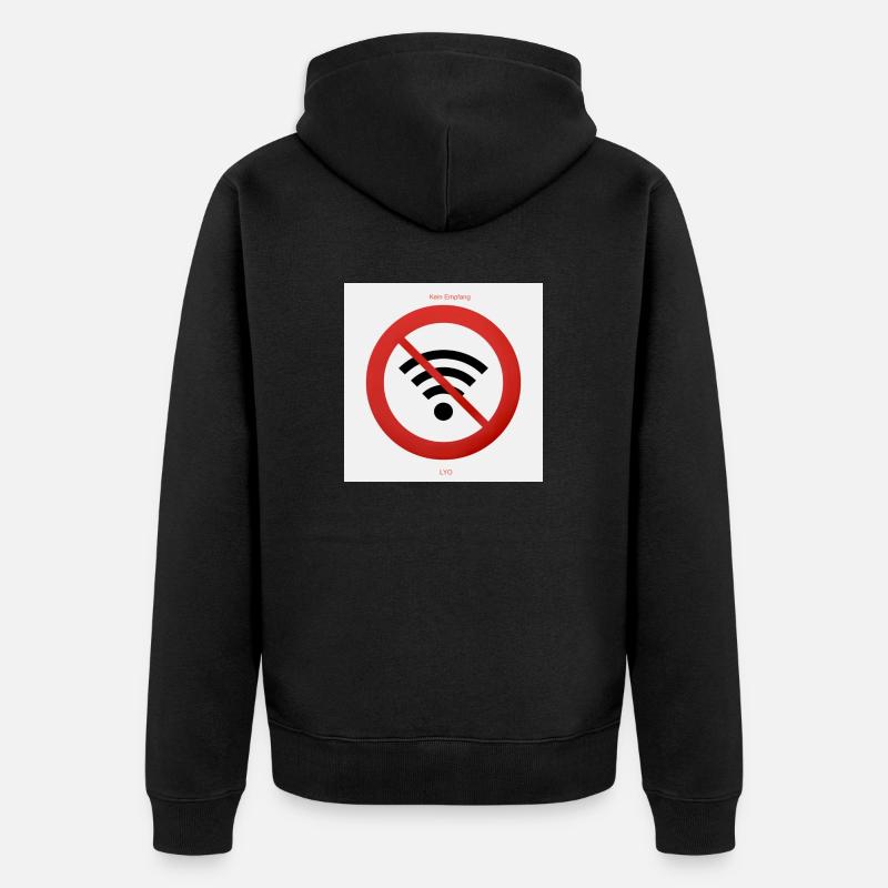 Pas de réception - Veste à capuche bio Premium Unisexe - noir