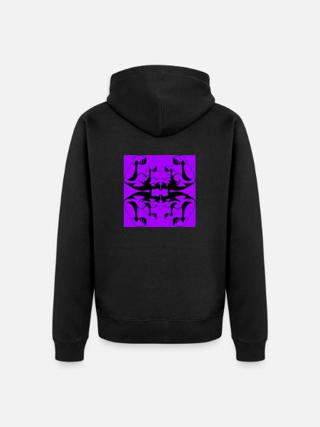 Purple Powerful - Veste à capuche bio Premium Unisexe - noir