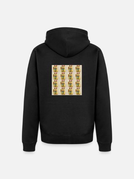 Unhappy 16 Cats - Unisex Premium Bio Zip Hoodie - Schwarz