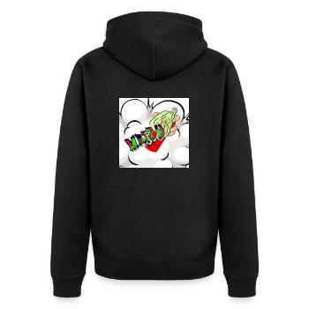 Spray Matty... - Veste à capuche bio Premium Unisexe - noir - Dos - Nico (187cm)
