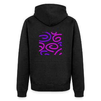 Spiral Four - Veste à capuche bio Premium Unisexe - noir - Dos - Nico (187cm)
