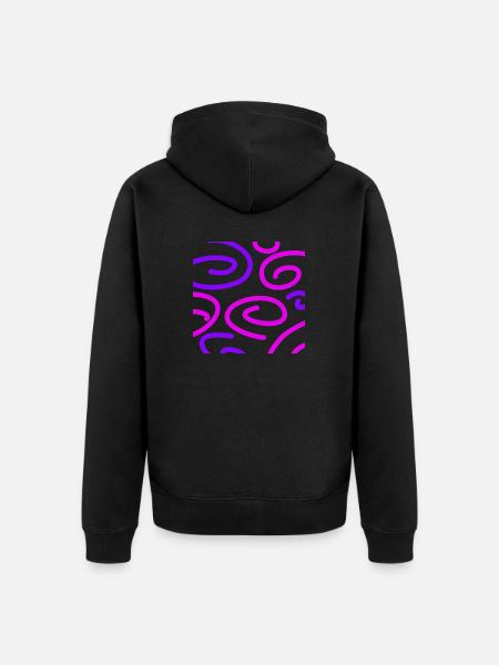 Spiral Four - Veste à capuche bio Premium Unisexe - noir