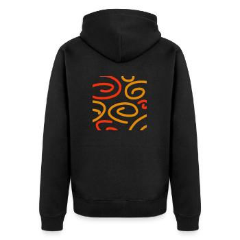 Spiral - Veste à capuche bio Premium Unisexe - noir - Dos - Nico (187cm)