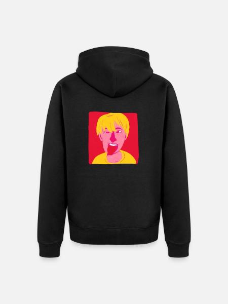 Tire la langue - Veste à capuche bio Premium Unisexe - noir