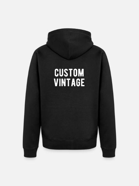 Millésime personnalisé - Veste à capuche bio Premium Unisexe - noir