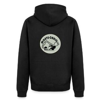 MONTE-CARLO RACING CIRCUIT - Unisex Premium Organic Zip Hoodie - black - Back - Nico (187cm)