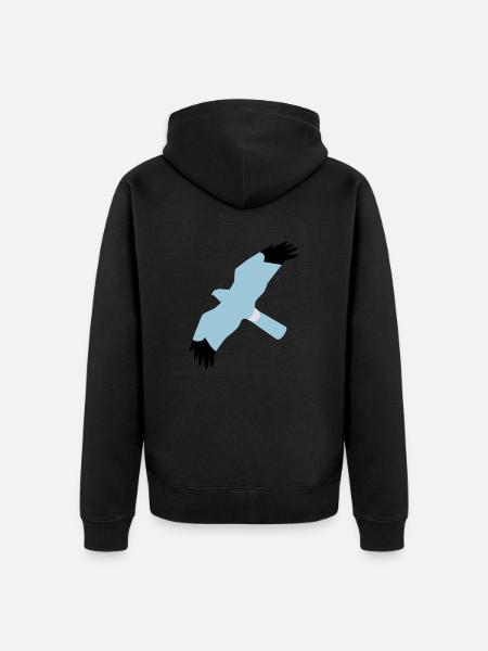 BAWC HHD Splat Design v3F - Unisex Premium Organic Zip Hoodie - black