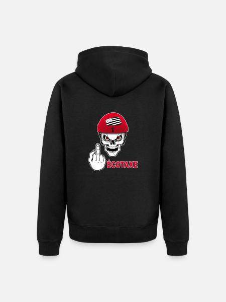Breizh Fick mit Steuer - Unisex Premium Bio Zip Hoodie - Schwarz