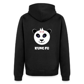 Kung Fu - Veste à capuche bio Premium Unisexe - noir - Dos - Nico (187cm)