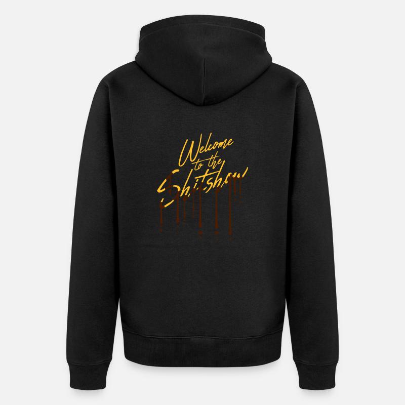 Graffiti Tropfen Shitshow - Unisex Premium Bio Zip Hoodie - Schwarz