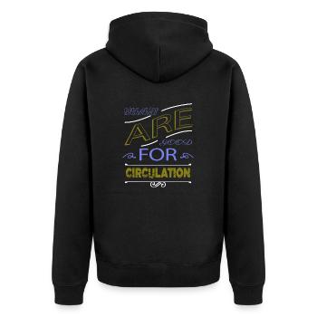 cute wasp beauty gift cruelty obese - Unisex Premium Organic Zip Hoodie - black - Back - Nico (187cm)