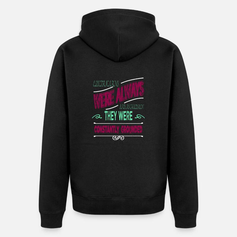 electricians gift caution statement devices - Unisex Premium Bio Zip Hoodie - Schwarz