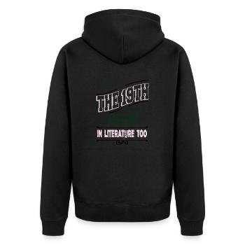 bibliophile bibliophile inspirant pour les fans de livres - Veste à capuche bio Premium Unisexe - noir - Dos - Nico (187cm)