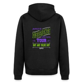 joke writer funny quote editor funny novel awesome - Unisex Premium Organic Zip Hoodie - black - Back - Nico (187cm)