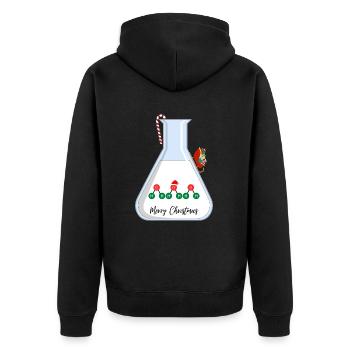 Joyeux Noël chimique - Veste à capuche bio Premium Unisexe - noir - Dos - Nico (187cm)