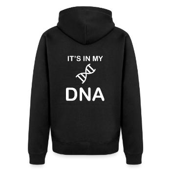 Bitcoin Trading Crypto Aktien - Unisex Premium Bio Zip Hoodie - Schwarz - Hinten - Nico (187cm)
