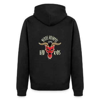 Krampus - Veste à capuche bio Premium Unisexe - noir - Dos - Nico (187cm)