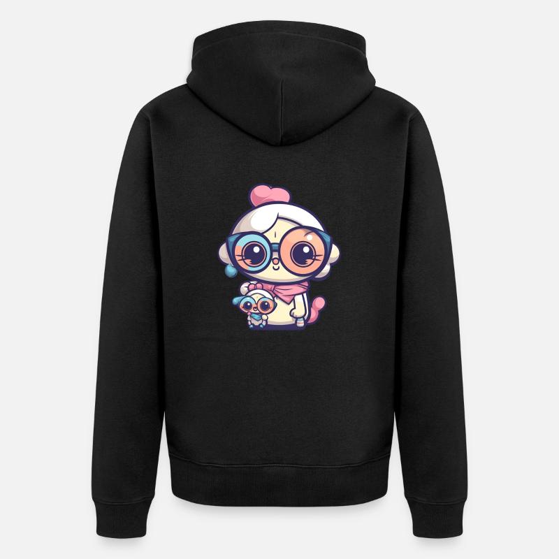 maman cool - Veste à capuche bio Premium Unisexe - noir