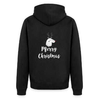 Joyeux Noël - Veste à capuche bio Premium Unisexe - noir - Dos - Nico (187cm)