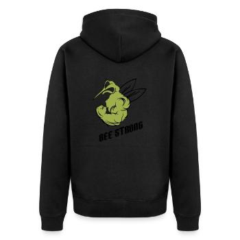 forte abeille moustique - Veste à capuche bio Premium Unisexe - noir - Dos - Nico (187cm)