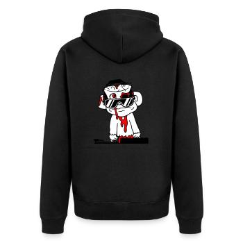Zombie Horreur Halloween DJ Party Music Mixer - Veste à capuche bio Premium Unisexe - noir - Dos - Nico (187cm)