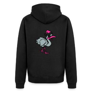Christmas Bouquet Comic - Unisex Premium Organic Zip Hoodie - black - Back - Nico (187cm)
