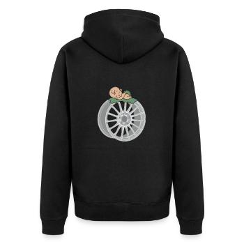 Bébé - Veste à capuche bio Premium Unisexe - noir - Dos - Nico (187cm)